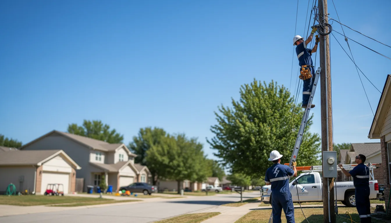 Residential electrician providing installation services in Troy, WV